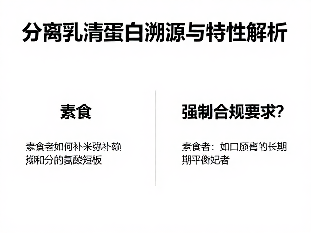 分离乳清蛋白溯源与特性解析,素食者如何弥补米蛋白赖氨酸短板?