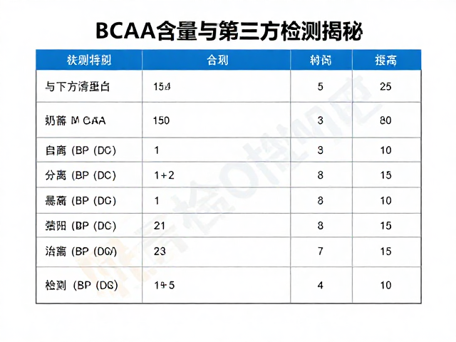 分离乳清蛋白原料溯源,BCAA含量与第三方检测揭秘