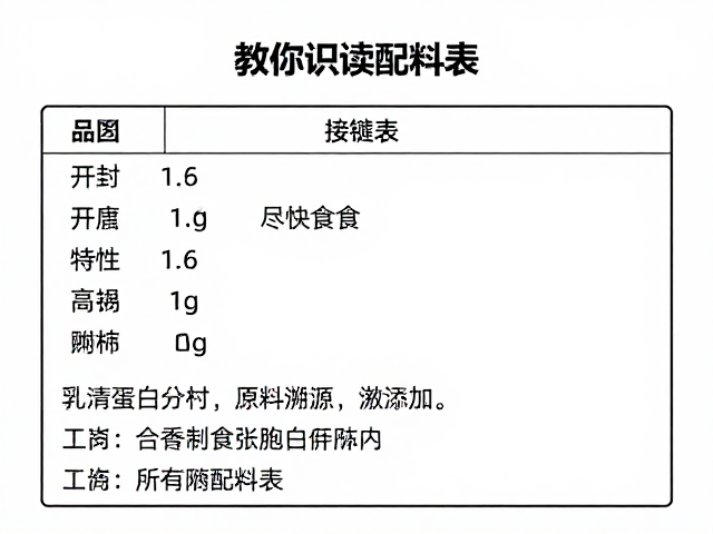 分离乳清蛋白原料溯源与特性,开封后尽快食用,教你识读配料表