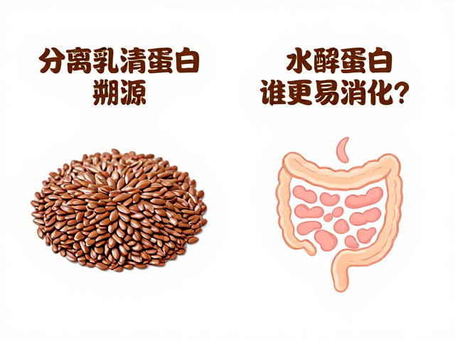 分离乳清蛋白溯源,亚麻籽与水解蛋白谁更易消化?