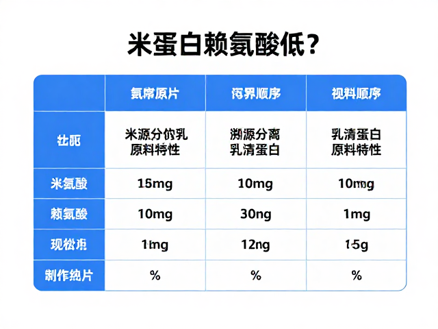 米蛋白赖氨酸低？看配料表顺序，溯源分离乳清蛋白原料特性