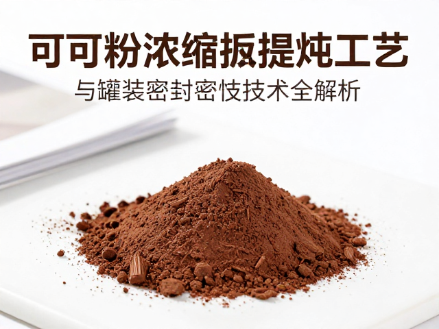 可可粉蛋白浓缩提纯工艺与罐装密封技术全解析