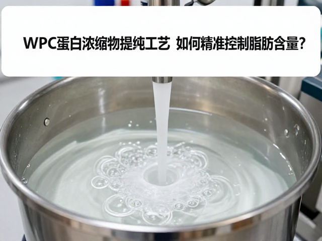 WPC蛋白浓缩物提纯工艺,如何精准控制脂肪含量?