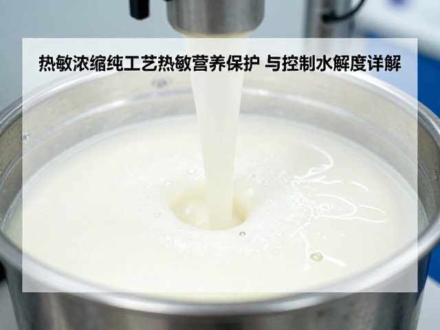 蛋白浓缩提纯工艺,热敏营养保护与控制水解度详解