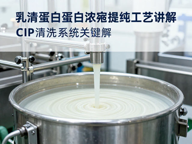 乳清蛋白蛋白浓缩提纯工艺讲解,CIP清洗系统关键作用