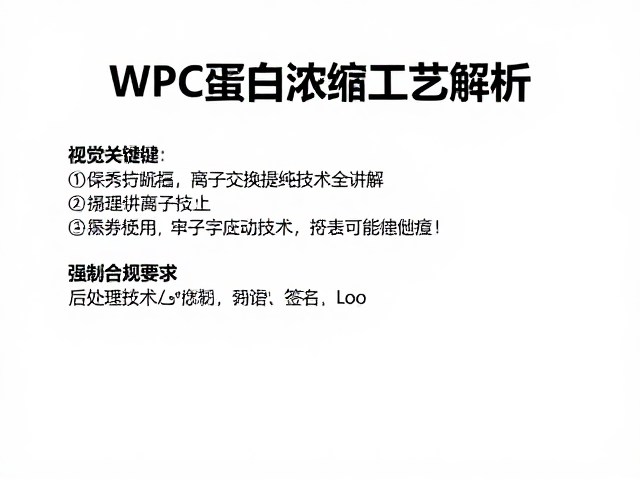 WPC蛋白浓缩工艺解析,离子交换提纯技术全讲解