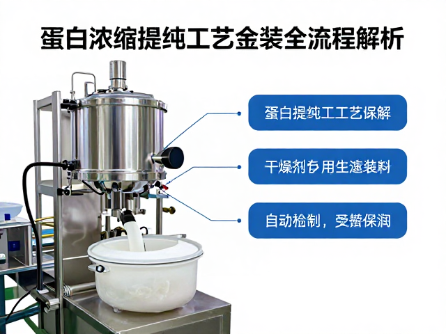 蛋白浓缩提纯工艺讲解，干燥剂使用与自动灌装线全流程解析