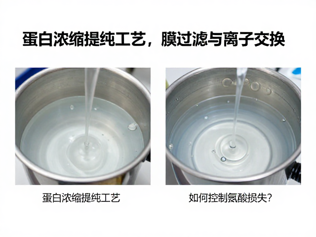 蛋白浓缩提纯工艺,膜过滤与离子交换差异,如何控制氨基酸损失?