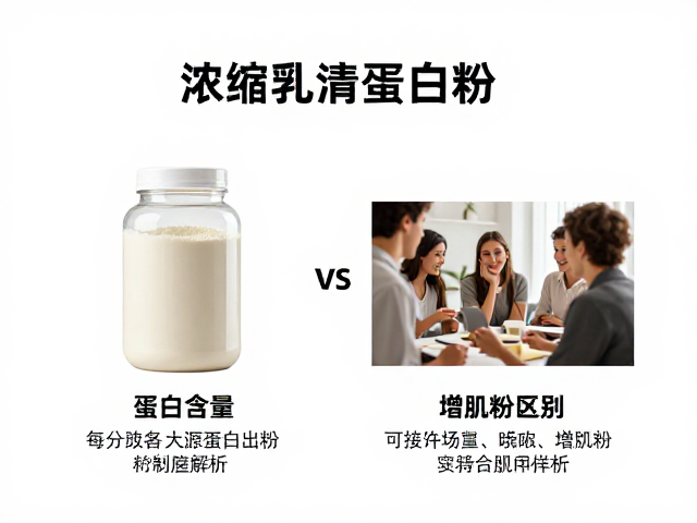 浓缩乳清蛋白粉知识详解，每份蛋白含量与增肌粉区别解析