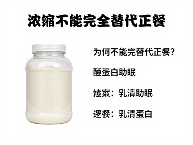 浓缩乳清蛋白粉知识,睡前酪蛋白助眠,为何不能完全替代正餐?