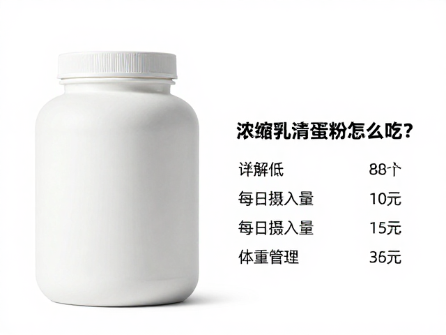 浓缩乳清蛋白粉怎么吃？详解每日摄入量助体重管理