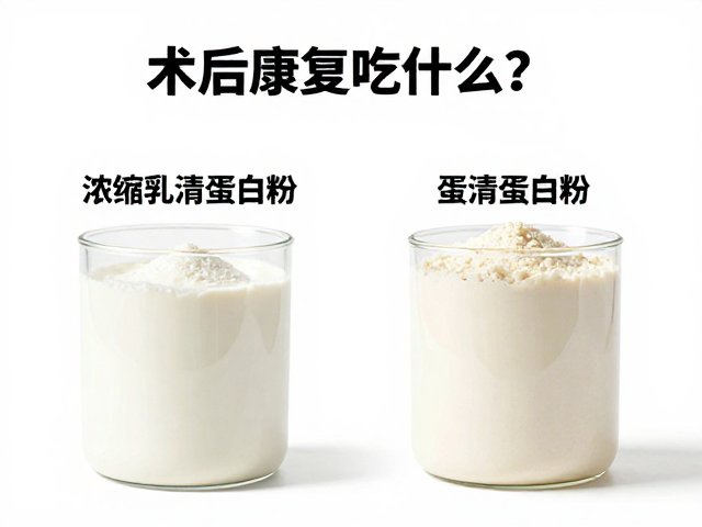 术后康复吃什么?浓缩乳清蛋白粉与蛋清蛋白粉功效详解