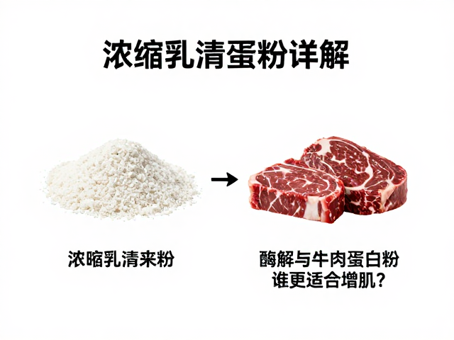 浓缩乳清蛋白粉详解,酶解与牛肉蛋白粉谁更适合增肌?