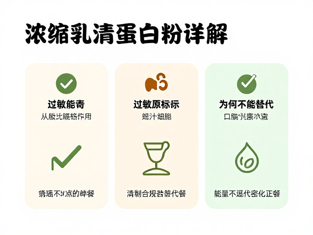浓缩乳清蛋白粉详解,过敏原标识与为何不能替代正餐