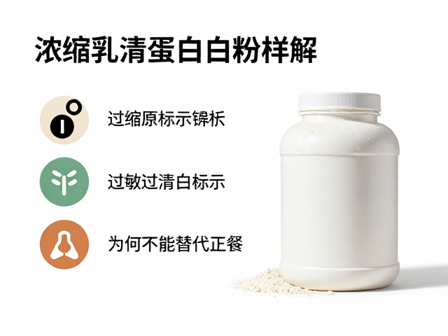 浓缩乳清蛋白粉详解，过敏原标识与为何不能替代正餐