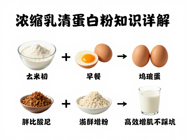 浓缩乳清蛋白粉知识详解，3大早餐搭配公式，高效增肌不踩坑