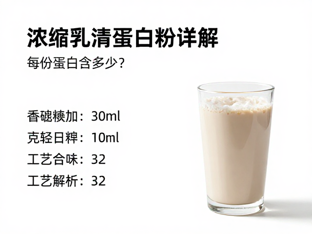浓缩乳清蛋白粉详解，每份蛋白含量多少？如何摇出完美蛋白奶昔