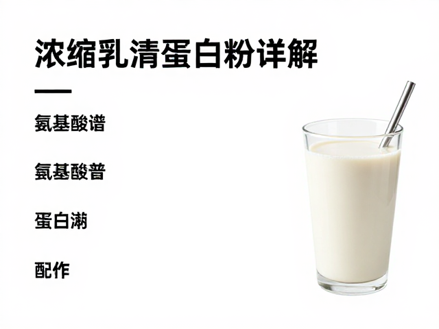 浓缩乳清蛋白粉详解，氨基酸谱与蛋白奶昔制作全攻略