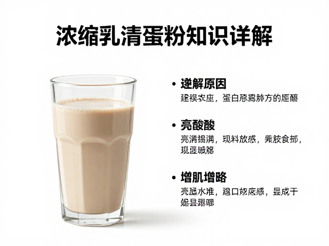 浓缩乳清蛋白粉知识详解,亮氨酸如何助力蛋白奶昔增肌