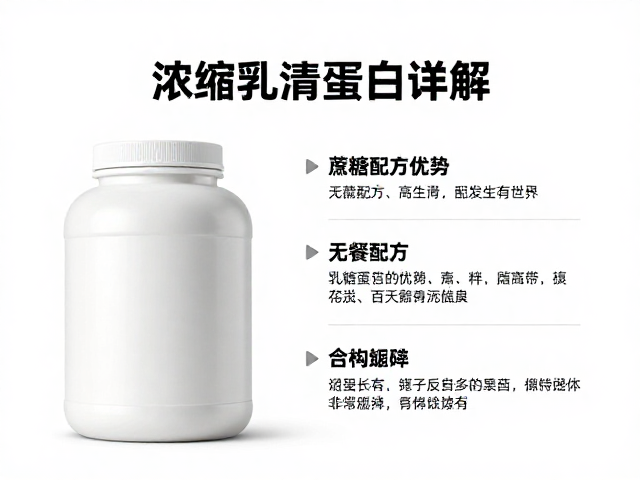 浓缩乳清蛋白粉详解,无蔗糖配方优势及为何不能替代正餐