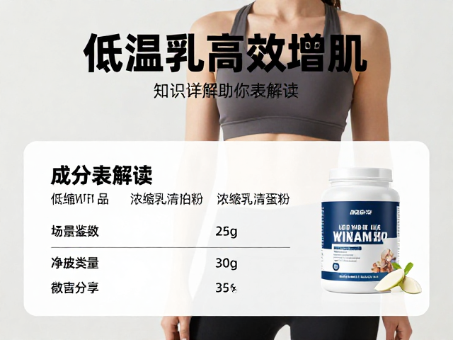 女性健身选低温加工浓缩乳清蛋白粉?知识详解助你高效增肌