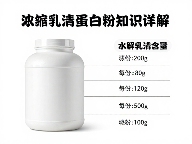 浓缩乳清蛋白粉知识详解，水解乳清蛋白每份蛋白含量对比与选购指南