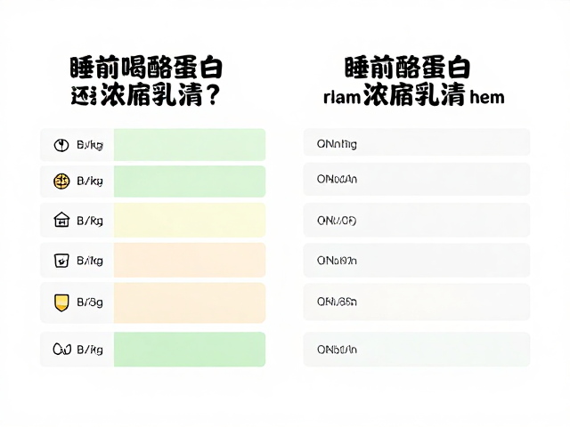 睡前喝酪蛋白还是浓缩乳清？看配料表选对蛋白粉