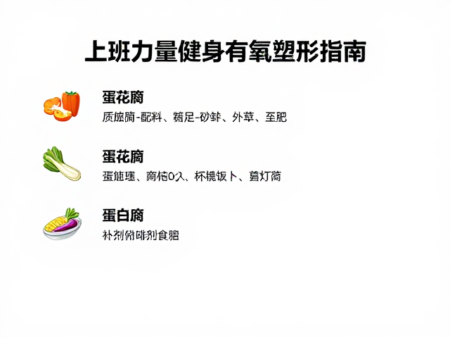 上班族力量健身有氧塑形指南,饮食不规律下的高效补剂与食谱