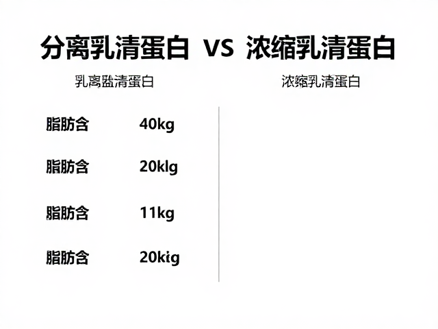 分离乳清蛋白与浓缩乳清蛋白对比，脂肪含量详解与选购指南