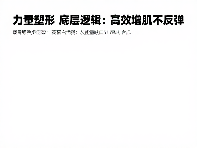 力量健身吃什么?有氧塑形,高蛋白代餐,高效增肌不反弹