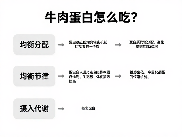 牛肉蛋白怎么吃？掌握全天均衡分配，优化人体蛋白质代谢机制