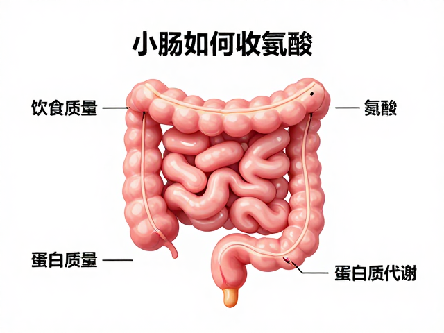 小肠如何吸收氨基酸?优先饮食质量,优化蛋白质代谢