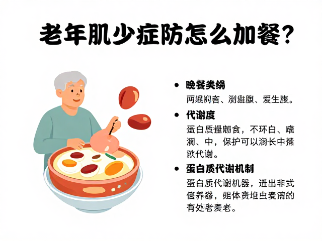 老年肌少症预防,两餐之间怎么加餐?详解蛋白质代谢机制