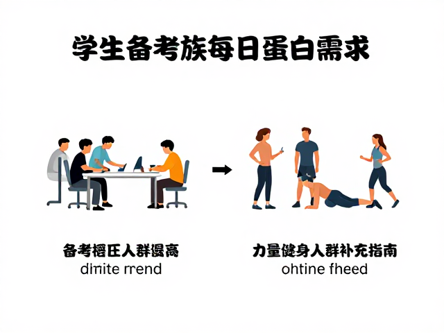 学生备考族每日蛋白需求，力量健身人群补充指南