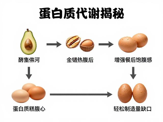蛋白质代谢揭秘，如何增强餐后饱腹感，轻松制造热量缺口