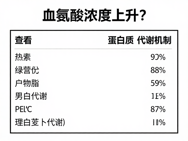 血氨基酸浓度上升?查看营养成分表,看懂蛋白质代谢机制
