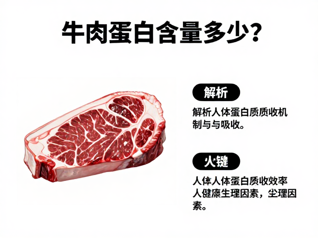 牛肉蛋白含量多少?解析人体蛋白质代谢机制与吸收