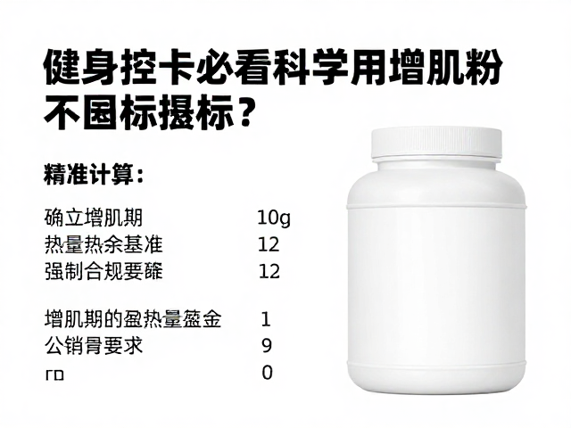 健身控卡必看,力量人群如何科学使用增肌粉不超标热量?