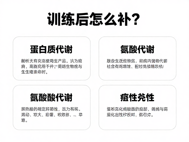 训练后怎么补?解析蛋白质代谢与氨基酸完整性