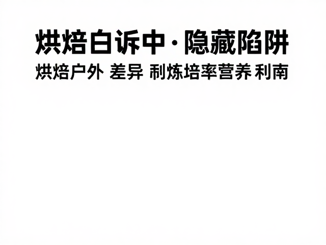 力量健身者必看，烘焙配料中的隐藏陷阱与康复训练营养指南