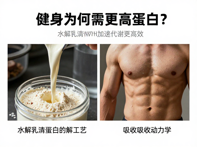 健身增肌为何需更高蛋白?水解乳清蛋白WPH加速代谢更高效