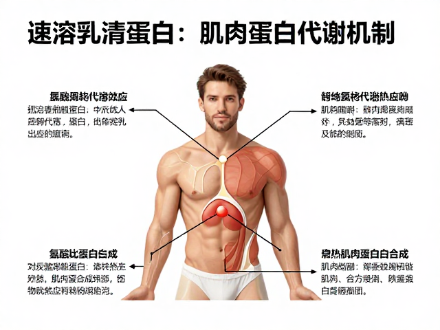 速溶乳清蛋白，利用蛋白质高食物热效应，解析人体蛋白质代谢机制