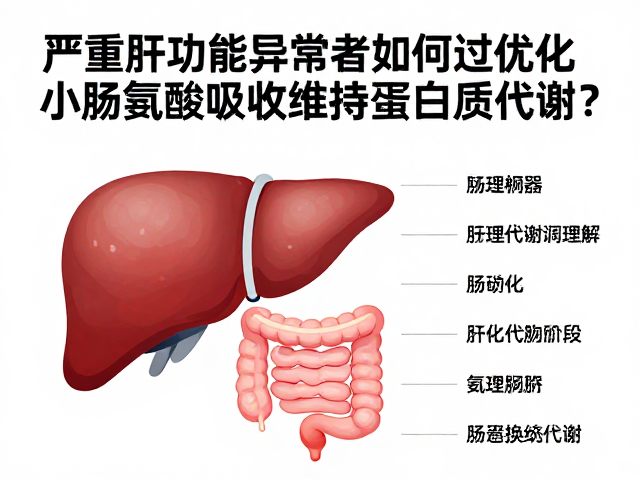 严重肝功能异常者如何通过优化小肠氨基酸吸收维持蛋白质代谢？