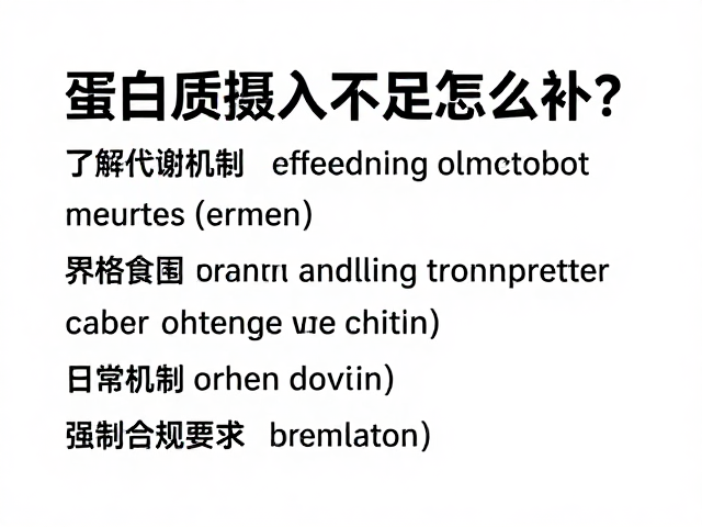 蛋白质摄入不足怎么补？了解代谢机制，严格按建议用量食用更安全有效