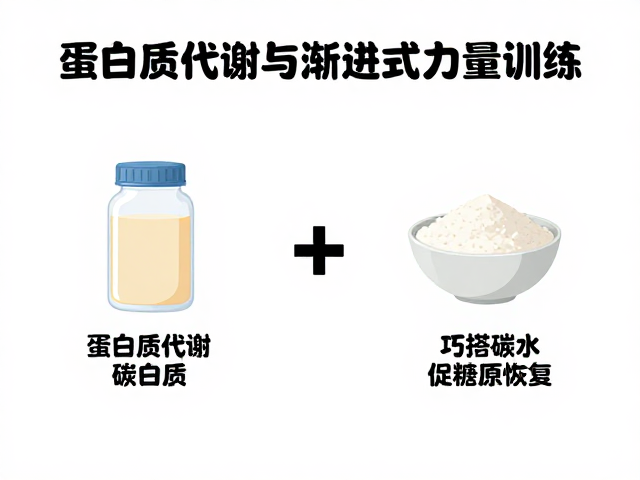 蛋白质代谢与渐进式力量训练,巧搭碳水促糖原恢复