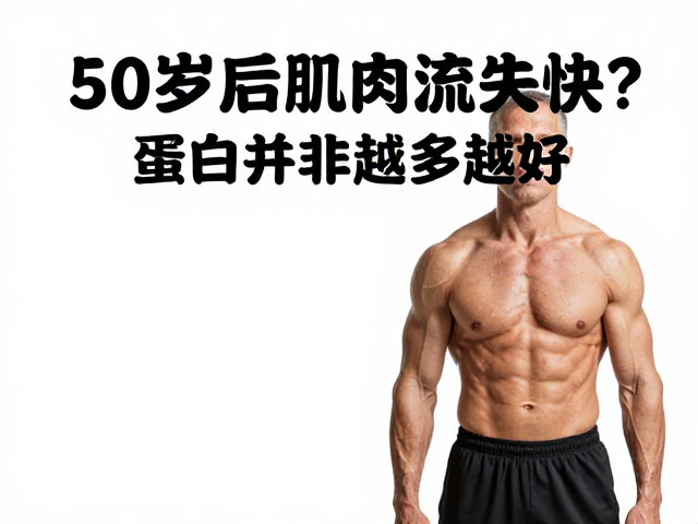 50岁后肌肉流失快?蛋白并非越多越好,健身人群必看补充指南