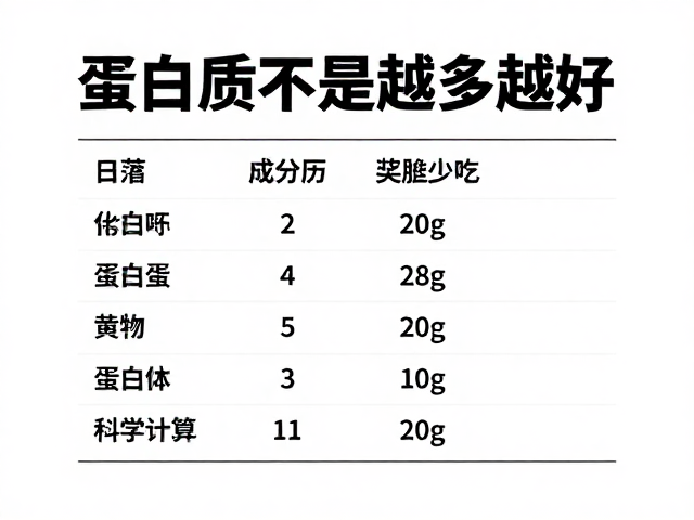 蛋白质不是越多越好!学会看营养成分表,科学计算每日摄入量