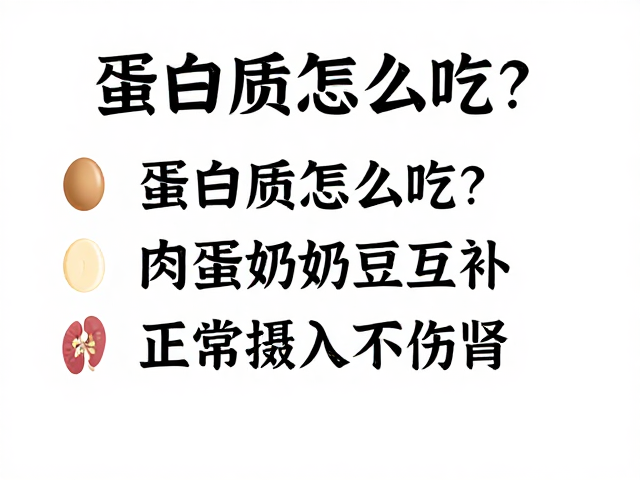 蛋白质怎么吃?肉蛋奶豆互补,正常摄入不伤肾