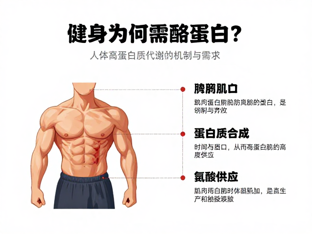健身增肌为何需酪蛋白？解析人体蛋白质代谢机制与需求