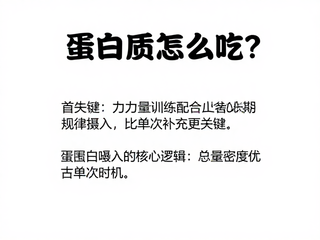 蛋白质怎么吃?力量训练配合长期规律摄入,比单次补充更关键